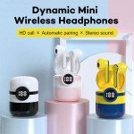 Wholesale TWS Minions Design Style True Wireless Earbuds Touch Control Bluetooth Wireless Headset (Blue Yellow)